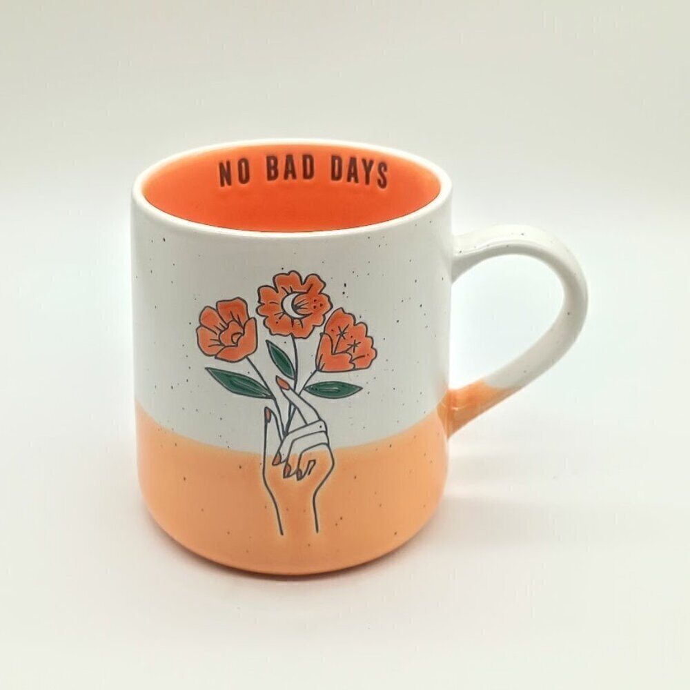 Lang No Bad Days Orange Floral Ceramic Mug